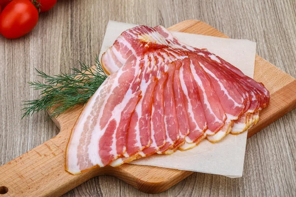 Szeletelt bacon — Stock Fotó