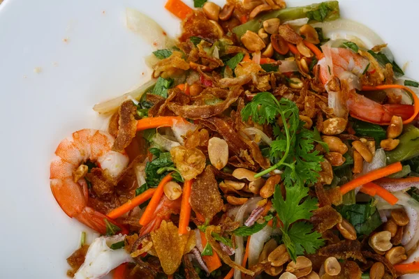 Salad makanan laut Asia — Stok Foto