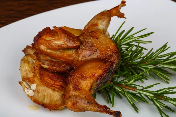 Grilled quail — Stock Photo, Image