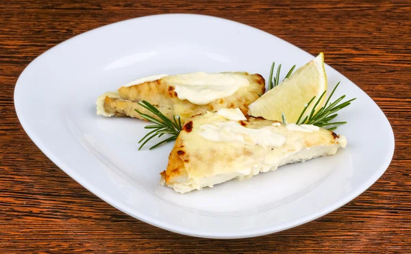 Baked perch fillet — Stock Image Baked perch fillet Stock Photo
