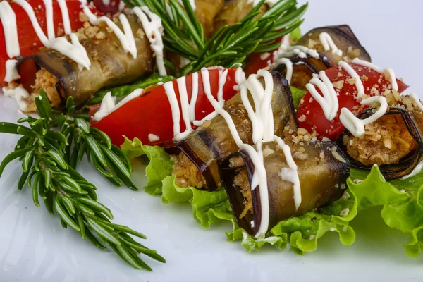 Rotolo di melanzane — Foto Stock