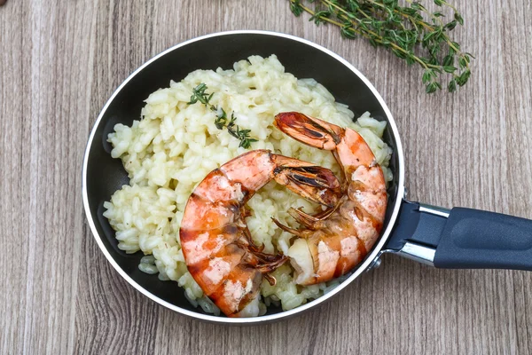 Risotto com camarão — Fotografia de Stock