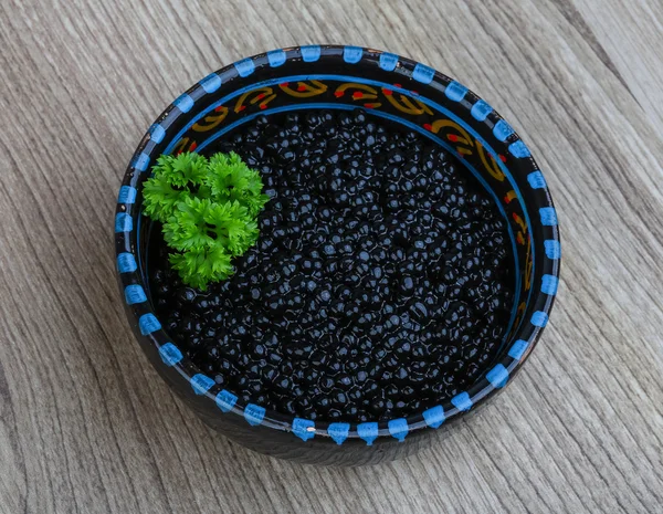 Black caviar — Stock Photo, Image