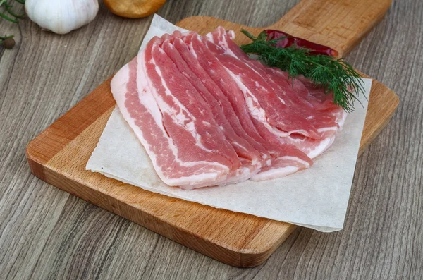 Raw bacon — Stock Photo, Image