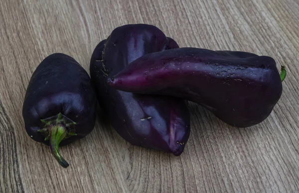 Pimentos violetas — Fotografia de Stock