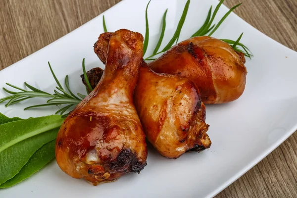 Roasted chicken legs — Stock Photo, Image