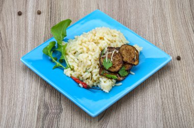 Patlıcan risotto