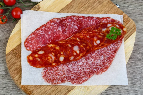 Salami-Wurst — Stockfoto