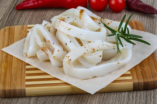 Raw squid rings — Stock Photo, Image