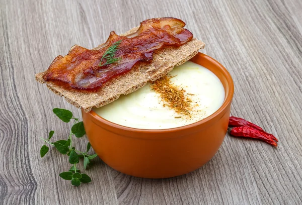 Sopa de queijo — Fotografia de Stock