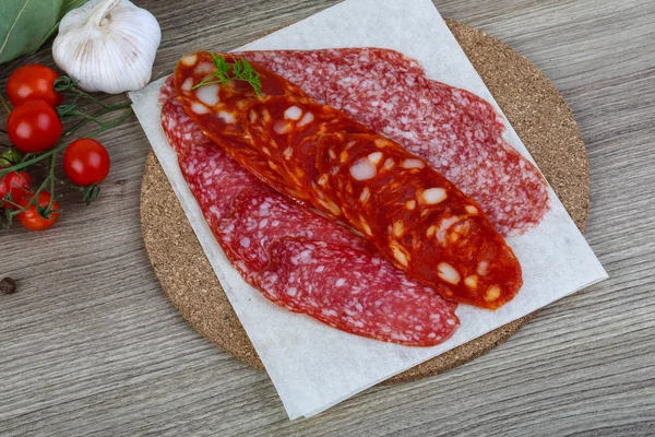 Salsiccia di salame — Foto Stock