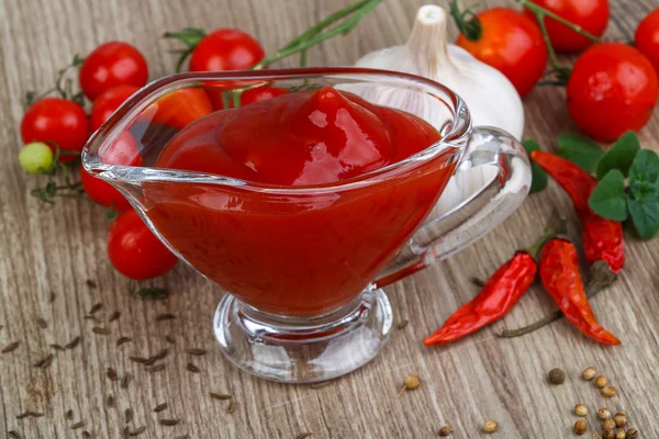 Tomatenketchup — Stockfoto