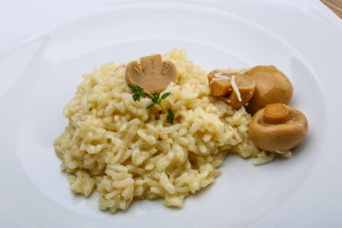 mantarlı risotto