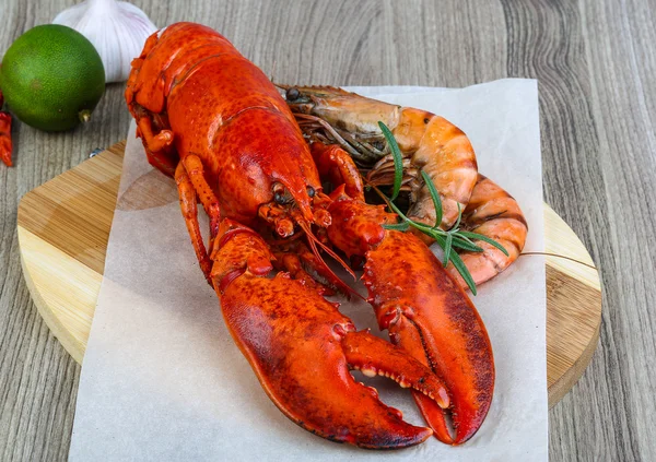 Homard et crevettes — Photo