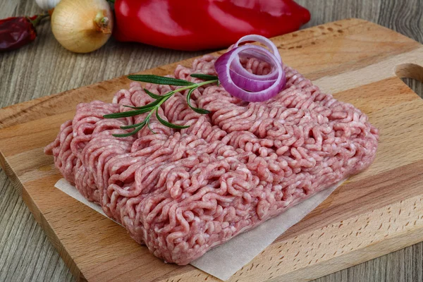 Surowego mielonego mięsa wieprzowego mięsa — Zdjęcie stockowe