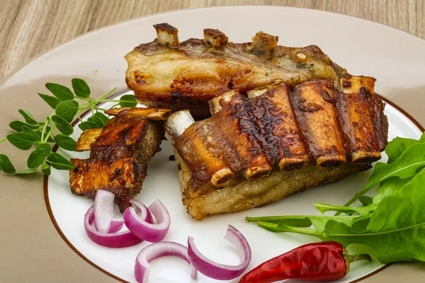 Roasted lamb ribs — Stock Photo, Image