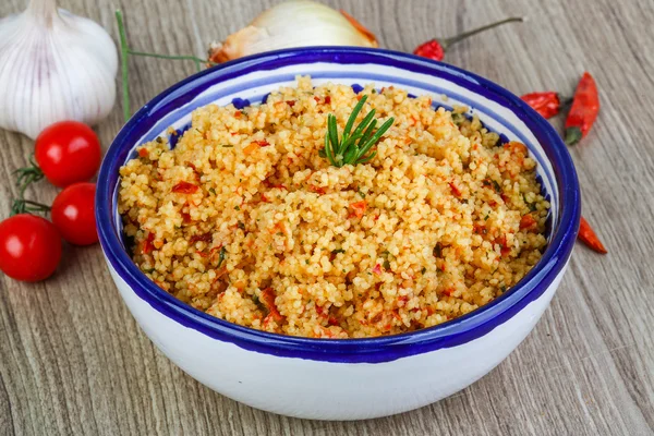 Cocina tradicional árabe Couscous —  Fotos de Stock