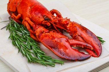 Rosemary ile haşlanmış ıstakoz