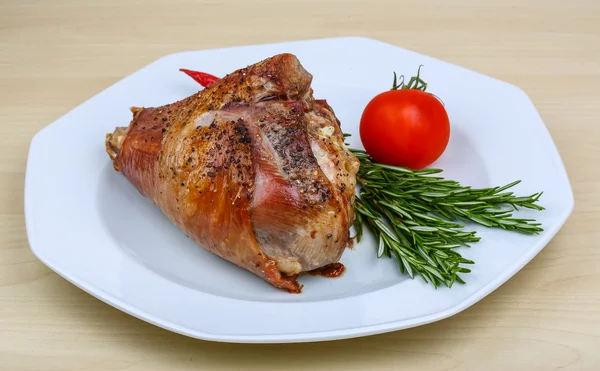 Rosted turkey leg — Stock Photo, Image