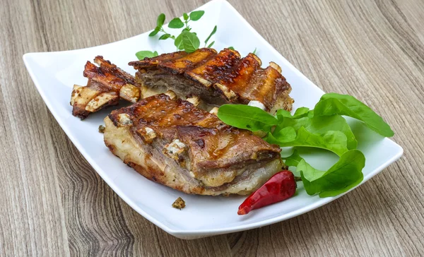 Grilled lamb ribs — Stock Photo, Image