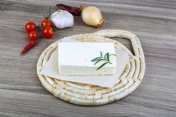 Caucasian Cheese Brinza — Stock Photo, Image