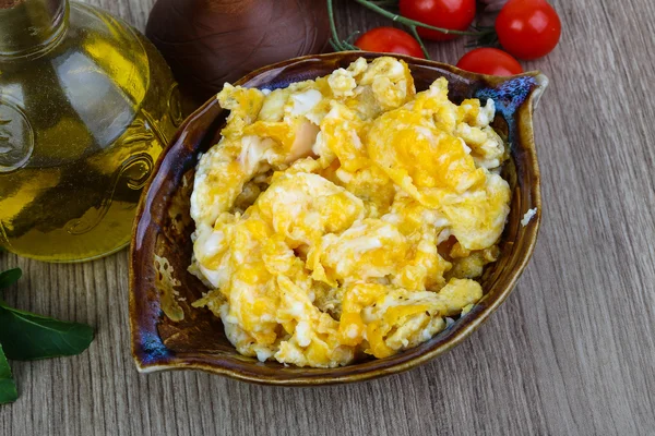 Śniadanie z jajecznicą — Zdjęcie stockowe