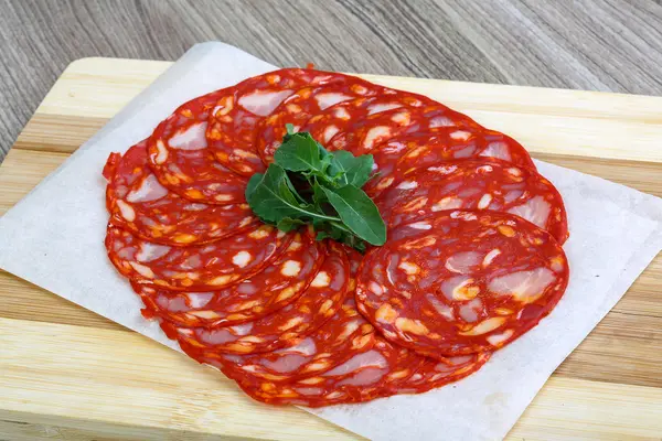 Spanish Chorizo sausage — Stock Photo, Image