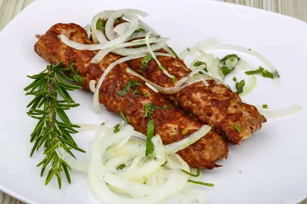 Kebab barbecue met rozemarijn — Stockfoto