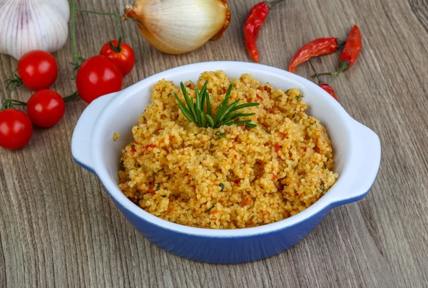 Cozinha árabe tradicional Couscous — Fotografia de Stock