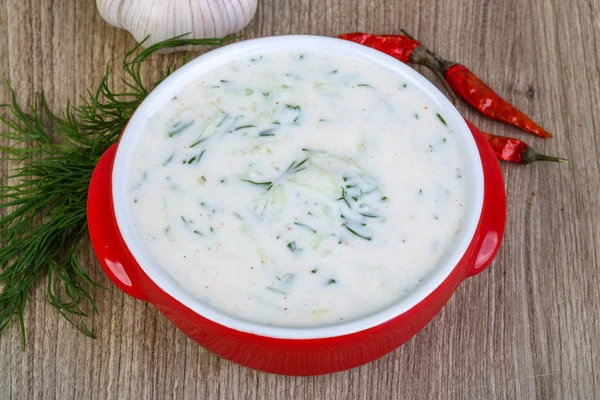 Griekse traditionele keuken Tzatziki — Stockfoto