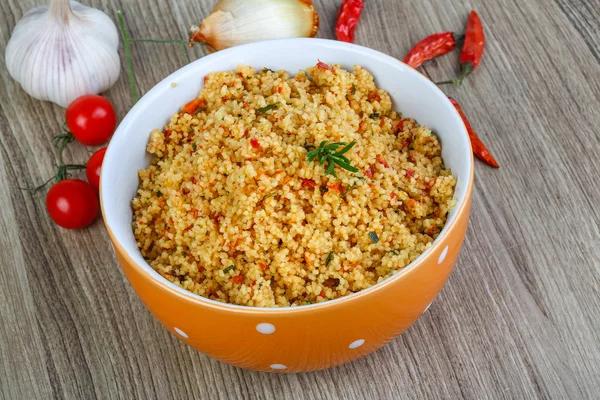 Cocina tradicional árabe Couscous — Foto de Stock