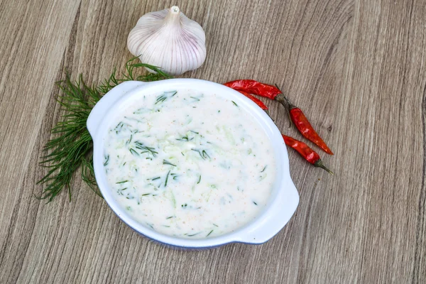 Greek traditional cuisine Tzatziki — Stock Photo, Image