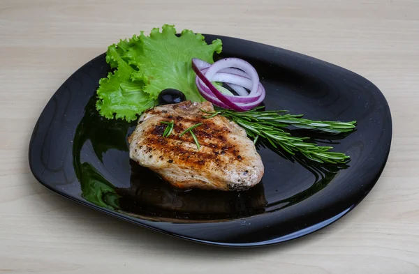 Grilled pork steak — Stock Photo, Image