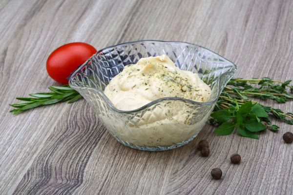 Arabski tradycyjne potrawy Hummus — Zdjęcie stockowe