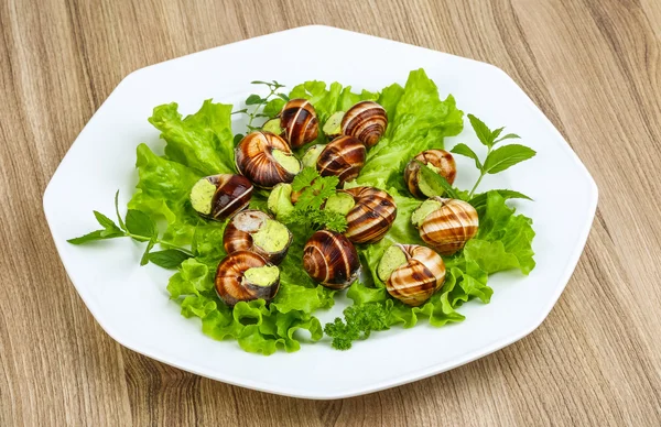 Cuisine française Escargot — Photo