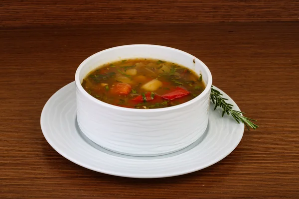 Caucasian soup - chanakhi — Stock Photo, Image