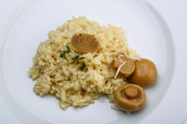 mantarlı risotto