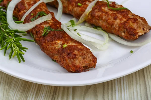 Kebab de carne caliente — Foto de Stock