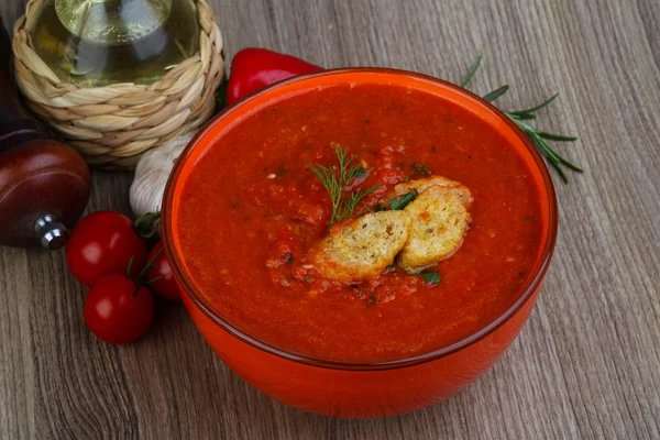 Spaanse traditionele soep Gazpacho — Stockfoto