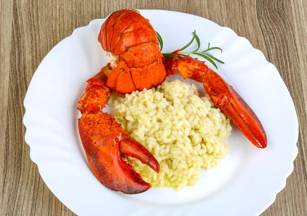 Risoto com lagosta — Fotografia de Stock