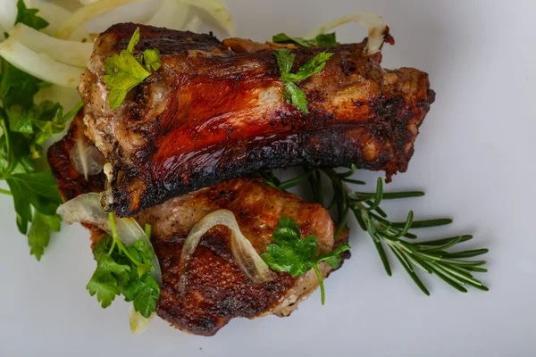 Costillas de cerdo asadas — Foto de Stock