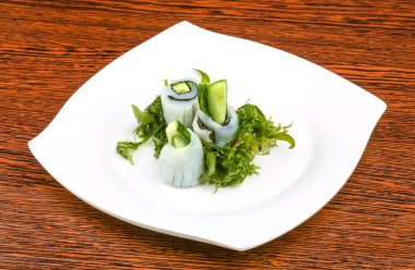 Soğuk kalamar sashimi