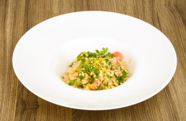 Risotto somon ile
