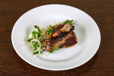 Izgara domuz pirzolası.