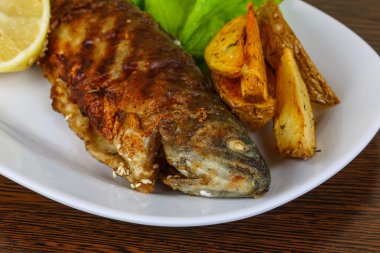 Patates ile Izgara Alabalık