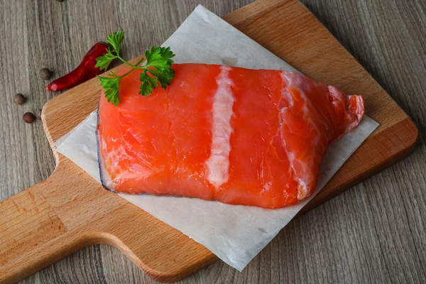 Filé de salmão salgado — Fotografia de Stock