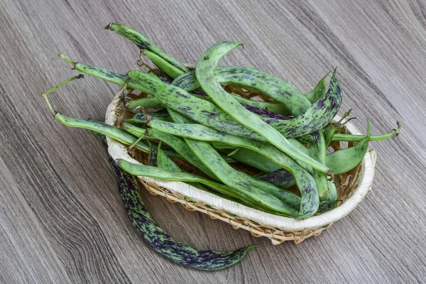 Fagiolini crudi — Foto Stock