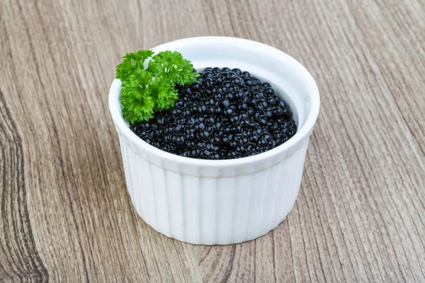 Luxury Black caviar — Stock Photo, Image