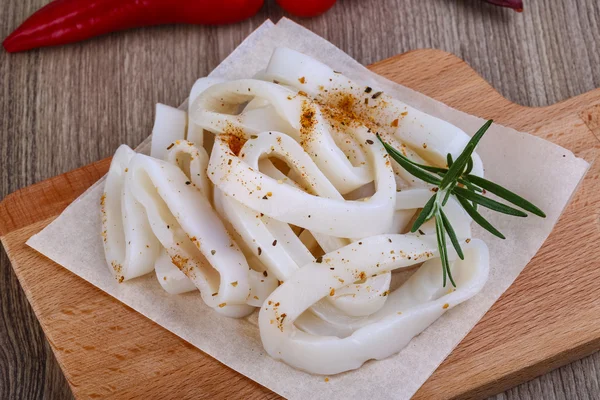 Raw squid rings — Stock Photo, Image