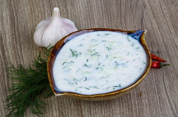 그리스 전통 요리 Tzatziki — 스톡 사진